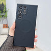 For Samsung Galaxy S25 Ultra 5G Solid Color Liquid Silicone MagSafe Magnetic Phone Case(Black)