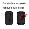 4.8A Punch-Free Automatic Spring Cover RV Bus Modified Dual USB Car Charger(Black)