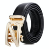 Dandali Casual Men Automatic Buckle Belt Business Soft Leather Pants Band, Length (cm): 115cm(ZD-11)