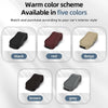 Car Eyeglasses Clip Car Leather Magnetic Closure Sunglasses Storage Bag(Beige)