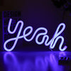 LED Yeah Neon Lights Bedroom Decoration Night Light(Blue Light)