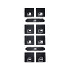 For 2005-2010 Volkswagen Touareg/Passat Steering Wheel Window AC Switch Button Repair Sticker(8pcs /Set)
