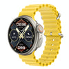 K9 Ultra Pro 1.39 inch Silicone Band IP67 Waterproof Smart Watch Support Bluetooth Call / NFC(Yellow)