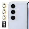 For Samsung Galaxy A15 ENKAY AR Anti-reflection Individual Diamond Ring Camera Lens Glass Full Film(Golden)
