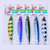 PROBEROS LF121 Fast Sinking Laser Boat Fishing Sea Fishing Lure Iron Plate Bait, Weight: 28g(Luminous Color E)