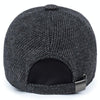 Winter Casual Baseball Cap Outdoor Thickened Warm Bomber Hats for Men, Hat Size:Adjustable(Light Gray)