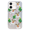 For iPhone 12 Christmas Series PC Full Coverage Pattern Phone Case(CW057 White)