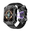 OVISEN T93 1.96 inch IPS Screen 2 in 1 Bluetooth Headset Smart Watch, Supports Blood Oxygen Monitoring/Bluetooth Music(Black)