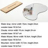 Irregular Acrylic Mirror With Wooden Base Photo Props(Mountain)