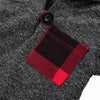Hoodies Toddler Plaid Hooded Tops Long Pants Kids Set, Kid Size:90cm(Dark Grey)