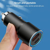 ACC-198 PD 20W + QC3.0 38W Dual Ports Metal Car Charger (Grey)