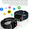 E500 1.83 inch HD Square Screen TPU Watch Strap Smart Watch Supports ECG Monitoring / Non-invasive Blood Sugar(Blue)