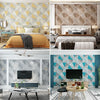 Home Geometric Wallpaper Deerskin Velvet Non-self-adhesive Thickened Wallpaper, Size:53x1000cm(Dark Grey)