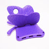 For Galaxy Tab A 10.9 2019 T510 / T515 Butterfly Bracket Style EVA Children Falling Proof Cover Protective Case(Purple)