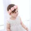 Baby Girl Flower Headband Handmade DIY Headwear Hair accessories(white)