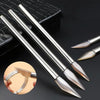 Gold And Silver Jewelry Polishing Scraping Shining Agate Knife Sanding Tool, Model: Steel Handle Knife Large