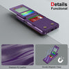 For Samsung Galaxy A16 5G Vertical Flip Card Bag Holder Leather Phone Case(Purple)