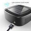 XJ-005 Car / Household Solar Energy Smart Touch Control Air Purifier Negative Ions Air Cleaner(Black)