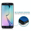 0.3mm 9H Surface Hardness 3D Curved Surface Full Screen Cover Explosion-proof Tempered Glass Film for Galaxy S6 edge(Black)
