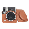 Full Body Camera Retro PU Leather Case Bag with Strap for FUJIFILM instax mini 40 (Brown)