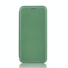 For Asus Zenfone 7 ZS670KS / ZenFone 7 Pro ZS671KS Carbon Fiber Texture Horizontal Flip TPU + PC + PU Leather Case with Card Slot(Green)
