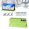 For Samsung Galaxy M52 5G RC01 Dual-Folded Magnetic Suction RFID Leather Phone Case(Grass Green)