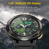 LEMFO Z1 1.43 inch AMOLED Screen Smart Watch, 4G Network Android 8.1 2GB+16GB, Eurasian Version(Black)