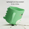 Water Mug Brushing Cup Baby Home Cute Cartoon Drop-Proof Eco-Friendly Dinosaur Cup(Green)