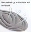 10pairs 5D Nano Antibacterial Deodorant Breathable Anti-Slip Massage Insole, Size: 45-46(Navy Blue)