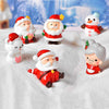 3pcs Christmas Lovely Micro Landscape Snow Ornament Decorative Accessories, Style: No.1 Smile Love
