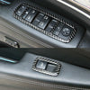 4 PCS Car Window Lift Switch Panel Carbon Fiber Decorative Sticker for Jeep Grand Cherokee 2011-2018