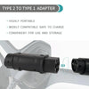 SAE J1772 New Energy Vehicle Charging Gun Type 2 to Type 1 Adapter