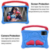 For Samsung Galaxy Tab S9 Boxing Series Kickstand EVA Shockproof Tablet Case with Shoulder Strap(Blue Red)