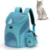 Foldable Pet Carrier Backpack, Light Blue, Small (Cats & Dogs <3kg)