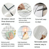 3D Crystal Epoxy Self-Adhesive Wall Sticker Bathroom Simulation Tile Sticker(MT1013)