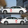 2 PCS/Set D-739 Skull Pattern Car Modified Decorative Sticker(Red)