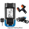 3 In 1 Wireless Bicycle Code Meter Lamp Strong Light Front Light, Colour: Upgrade Floating (Blue)