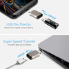 2 PCS SBT-148 USB-C / Type-C Male to USB 3.0 Female Zinc Alloy Adapter(Cosmic Grey)