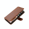 For iPhone X / XS Calf Texture Magnetic Buckle Horizontal Flip Leather Case with Holder & Card Slots & Wallet & Photo Frame(Brown)