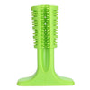 Dog Toothbrush Chew Toy, Small Green, Rubber