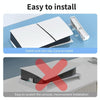 For PS5 Slim STARTRC GAMES Base Horizontal Placement Bracket Game Console Horizontal Fixed Cooling Base(White Upgraded Digital/Disc Universal)