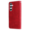 For Samsung Galaxy A36 5G / A56 5G Fashion Calf Texture Zipper Leather Phone Case(Red)
