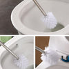 Diamond Shape Base Stainless Steel Long Handle Toilet Brush Toilet Cleaning Brush(Blue)