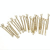 3 Sets Women Drip Invisible Hair Grips Curly Wavy Bobby Pins Daily Use Wedding Party Hair Maker(Gold-color)