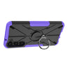 For Samsung Galaxy S23+ 5G Armor Bear Shockproof PC + TPU Phone Case with Ring(Purple)