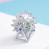 DIY Beaded Bracelet Accessories S925 Silver Beads Ferris Wheel Accessories