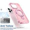 For iPhone 13 Pro Glitter Ring Holder MagSafe Phone Case(Pink)