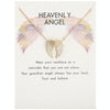 Angel Wings Necklace Guardian Angel Pendant Collar Chain Jewelry(Gold)