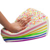Jumbo Rainbow Triangle Cake Squeeze Toy Slow Rising Stress Relif Toys for Kids