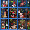 SKJD2311 Christmas Decorations Shop Window Kindergarten Layout Static Electricity Stickers